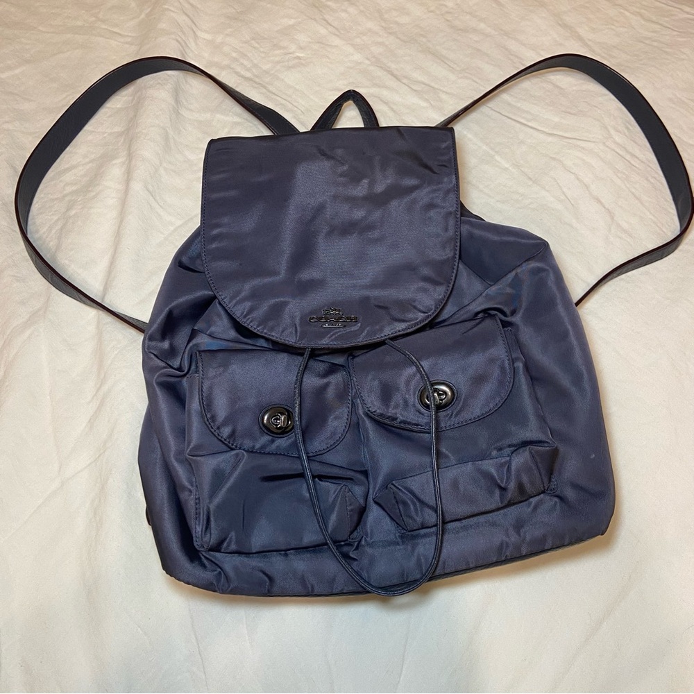 Coach F58814 Nylon Backpack Black Light Weight
